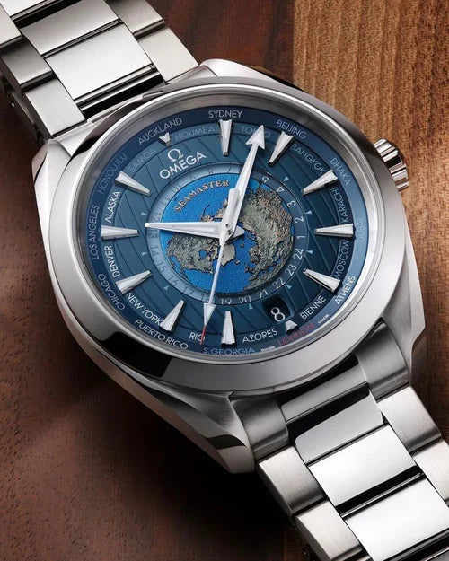 OM. Seamaster Aqua Terra Worldtimer