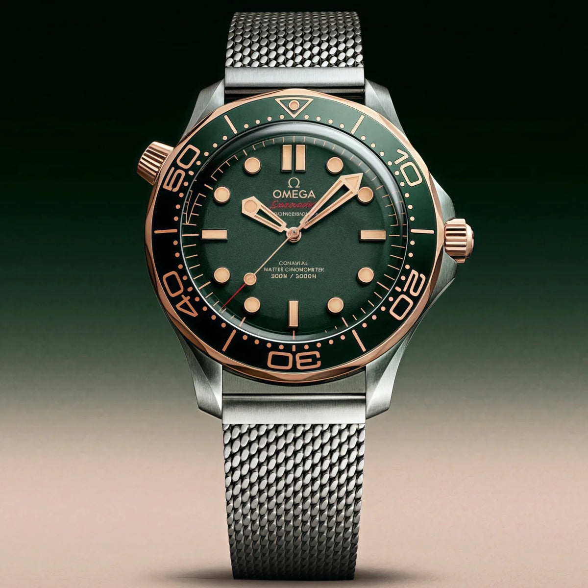 OM. Seamaster Diver 300M Titanium Bronze Gold
