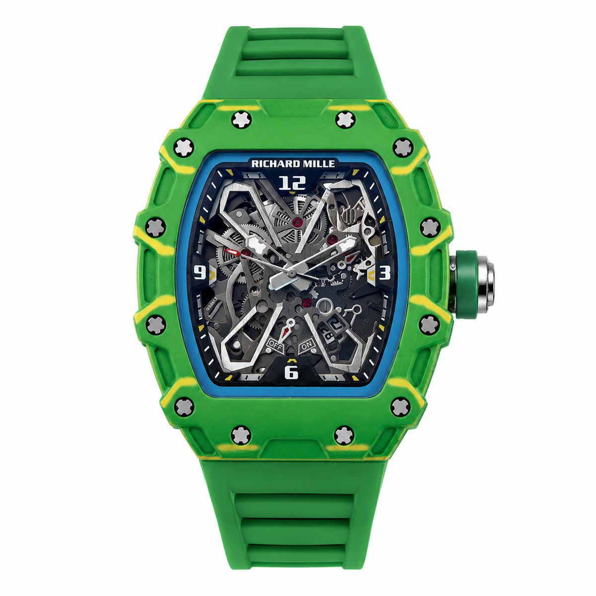 RM. 055 Carbon Fiber 42mm Green