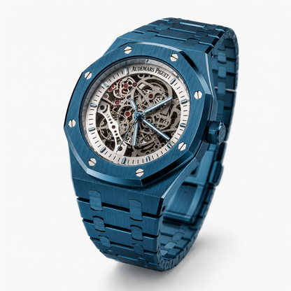 AP. Royal Oak Blue Skeleton 43mm