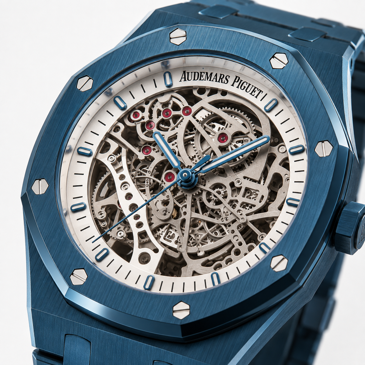 AP. Royal Oak Blue Skeleton 43mm