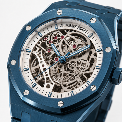 AP. Royal Oak Blue Skeleton 43mm