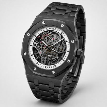 AP. Royal Oak Black Skeleton 43mm