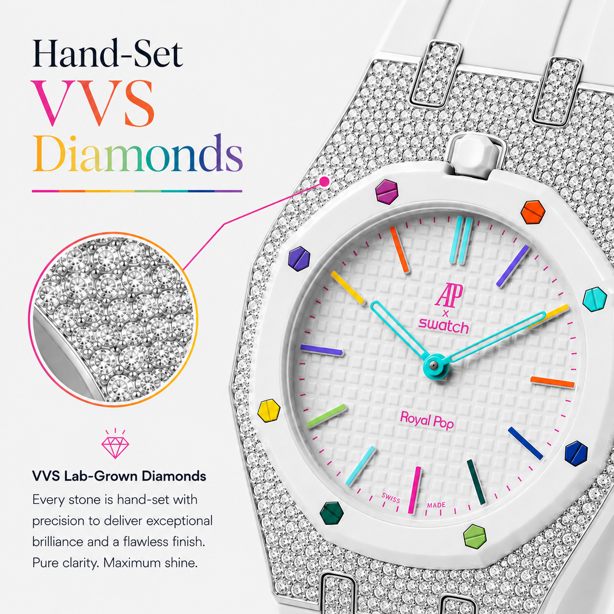 Royal Pop Strass Bracelet - OTTO ROSSO | CONTRAST