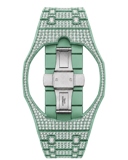 Royal Pop Ceramic Strass Bracelet - GREEN EIGHT