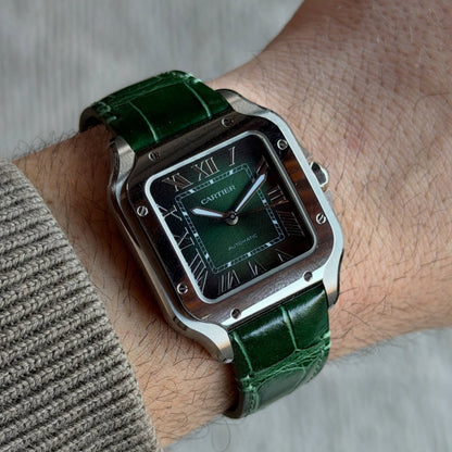CT. Santos Green Croco Strap