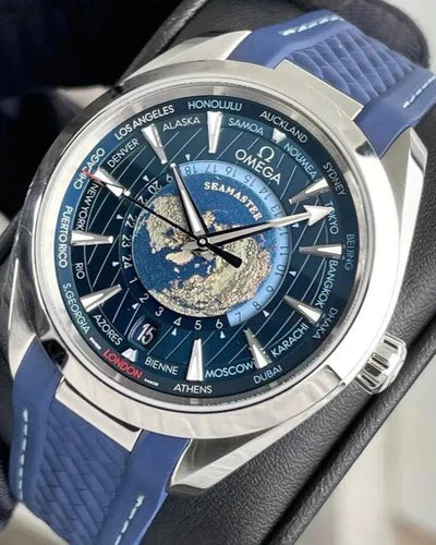 OM. Seamaster Aqua Terra Worldtimer