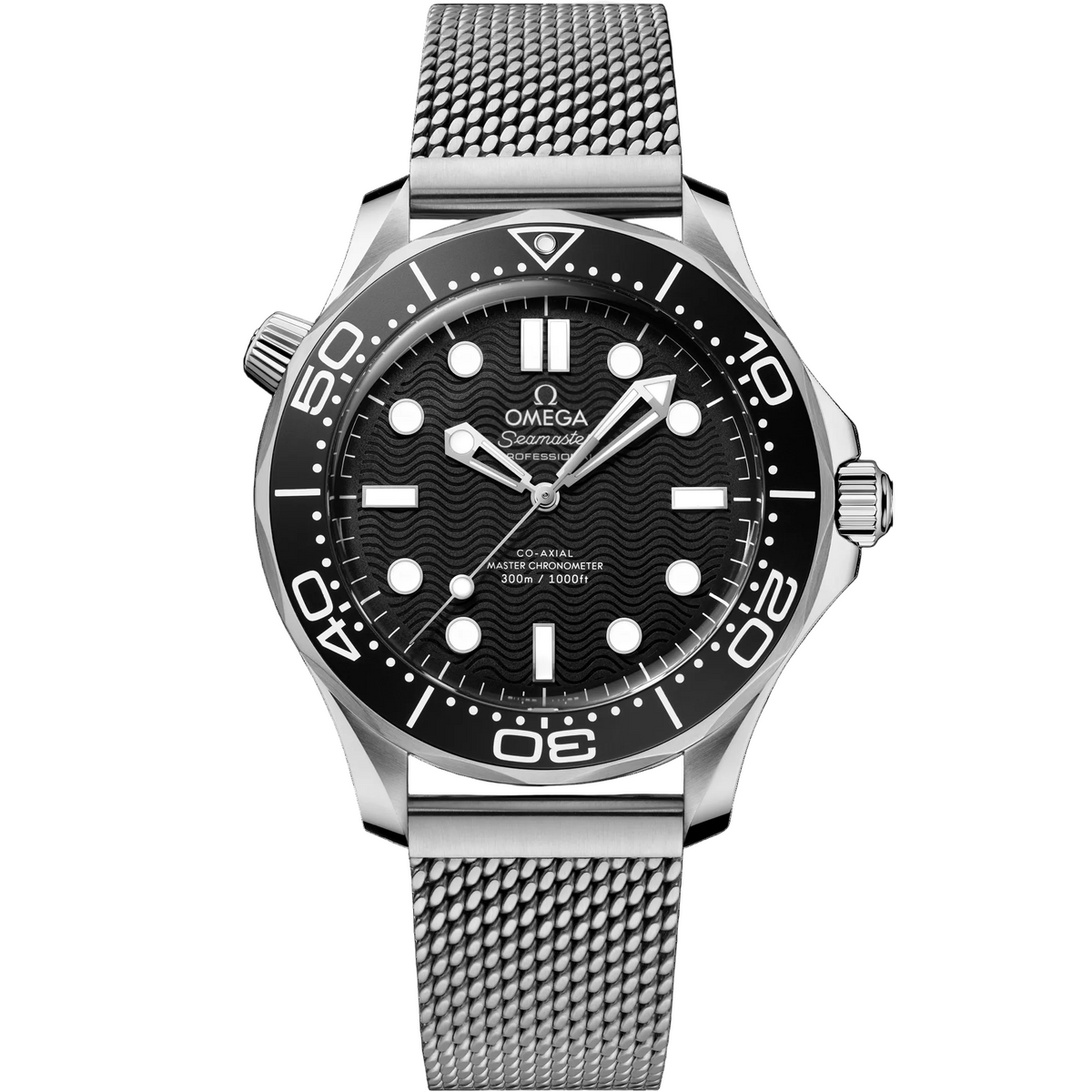 OM. Seamaster Diver 300M Black Steel