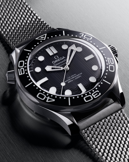 OM. Seamaster Diver 300M Black Steel