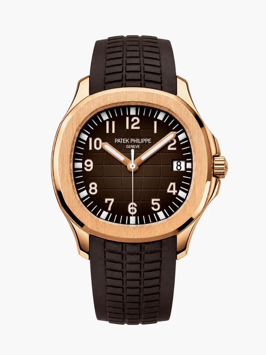 PP. Aquanaut 5167 Rose Gold & Dark Brown
