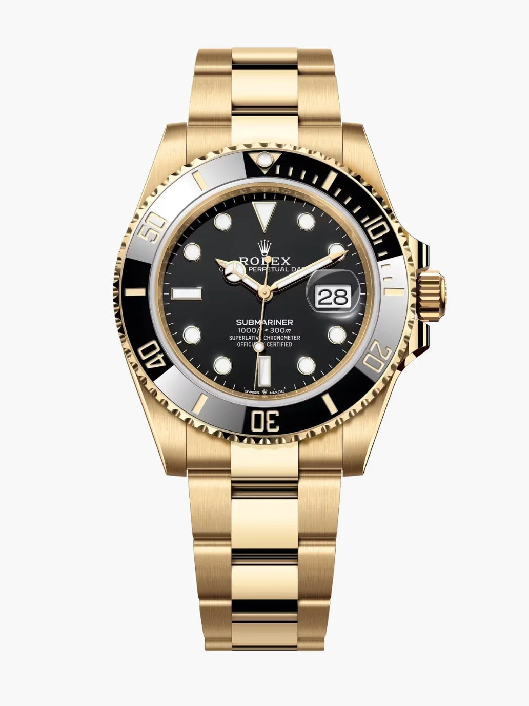 R. Submariner Date Yellow Gold-Tone Black